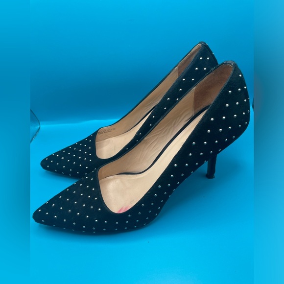 Cole Haan silver and black heels - Picture 2 of 8